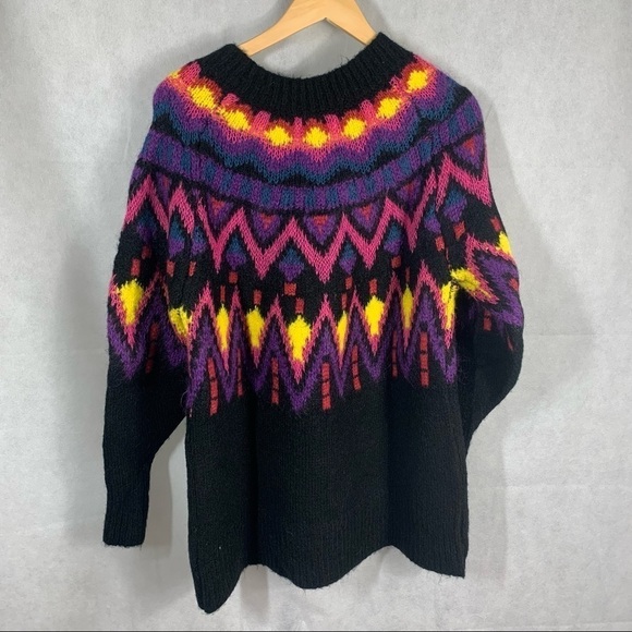 Zara Knit Wool blend oversized long sleeve sweater - Picture 2 of 10